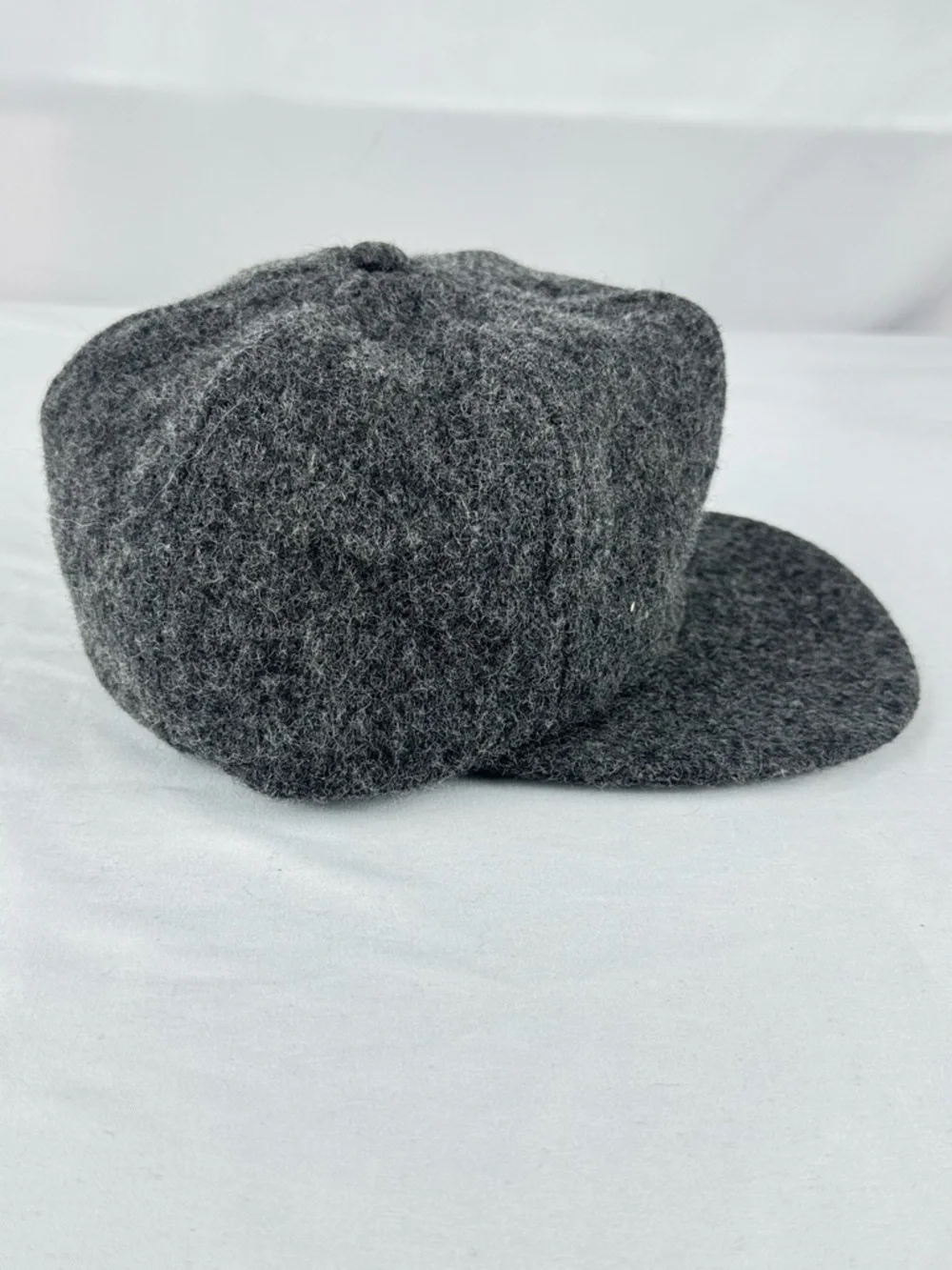 Haband Gray Wool Newsboy Hat with Flat Brim - Non Adjustable - Picture 7 of 8
